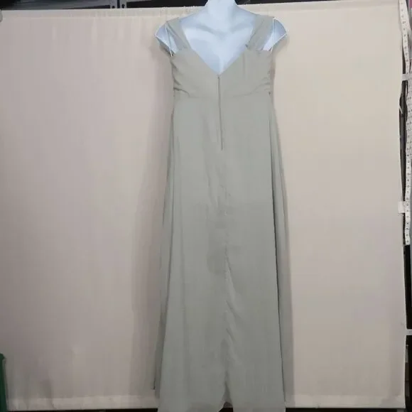 Birdy Grey Dove Gray Spence V-Neck Convertible Dress X-Large - Picture 3 of 8